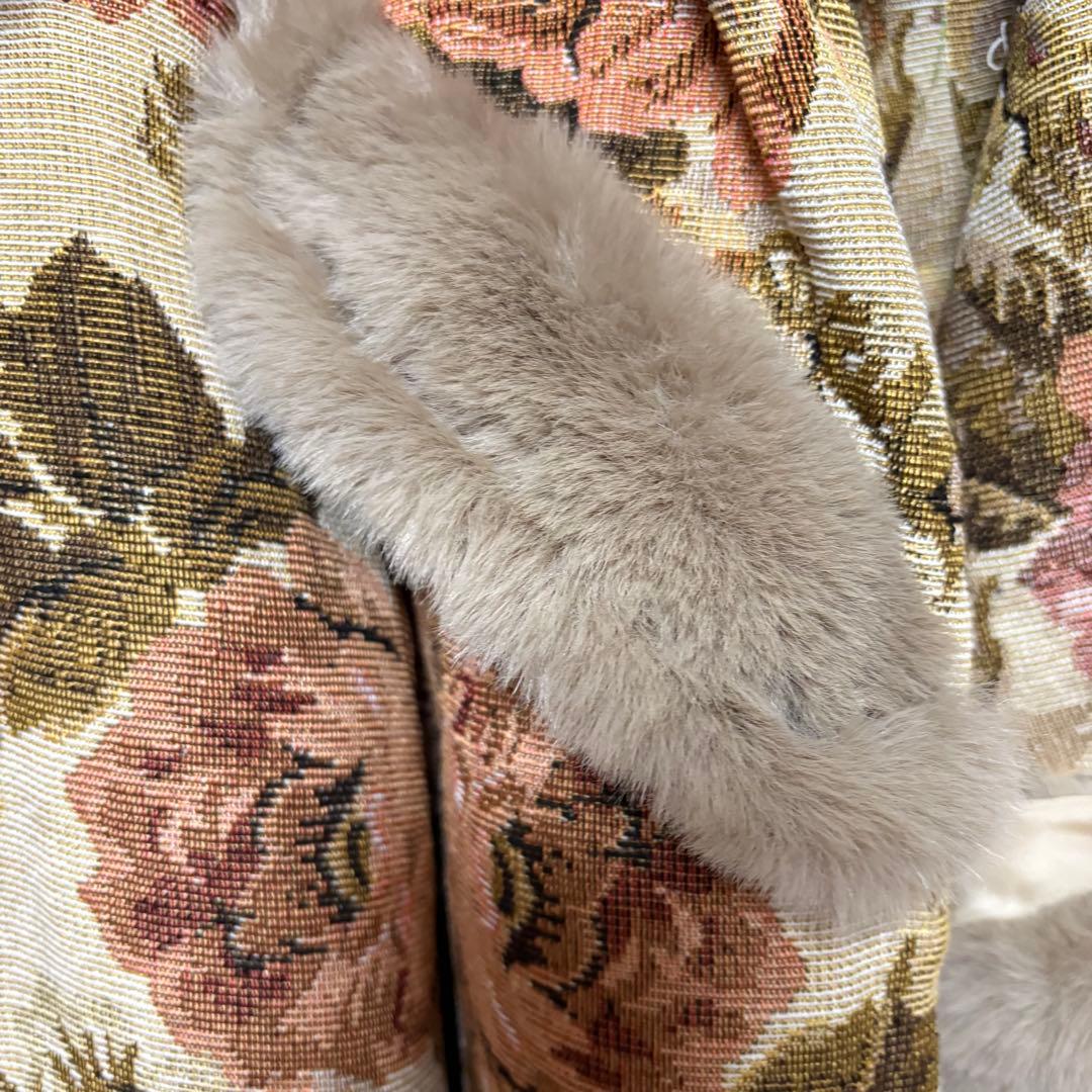 4L❇︎ クラロリくる実 クラシカルゴブランロングコート 大きいサイズ レディース