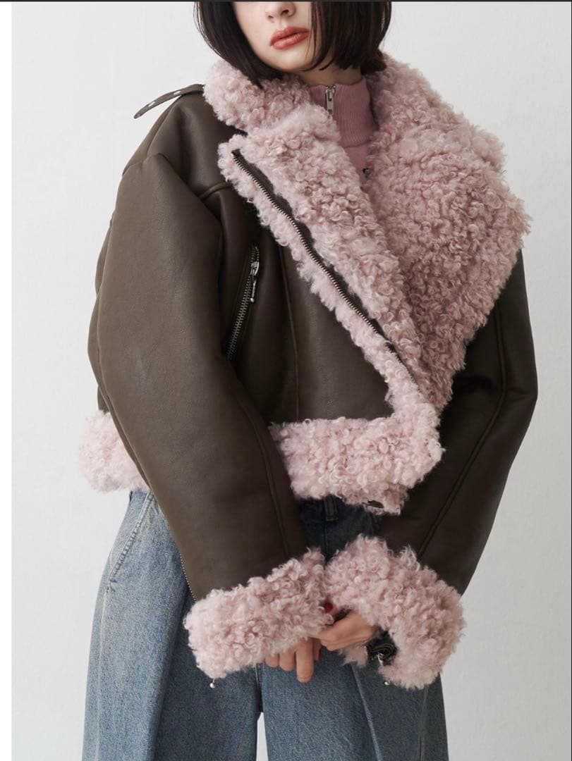 jouetie フェイクムートンショートジャケット 082560200201