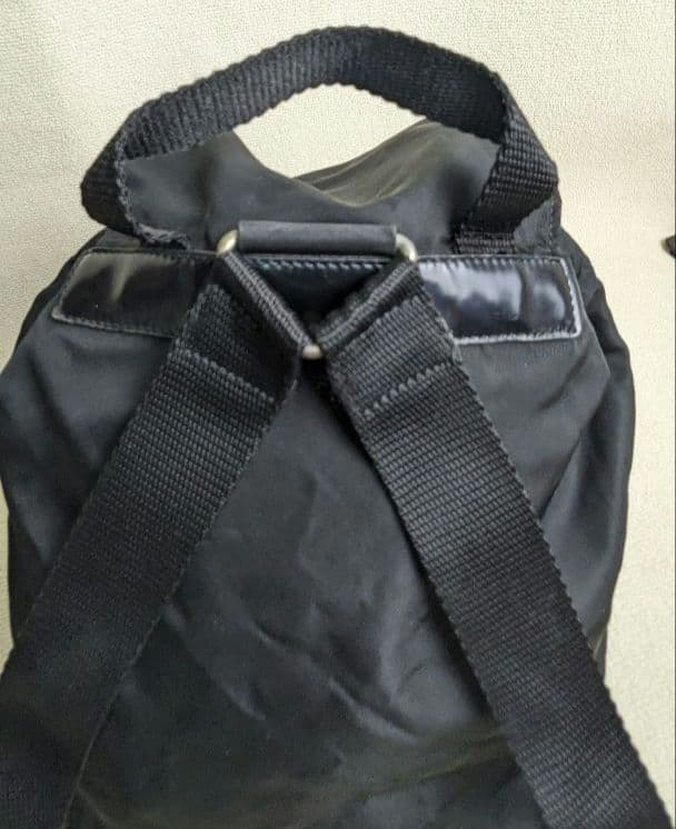 PRADA プラダ テスート ナイロン リュックサック ナイロン×レザー 黒