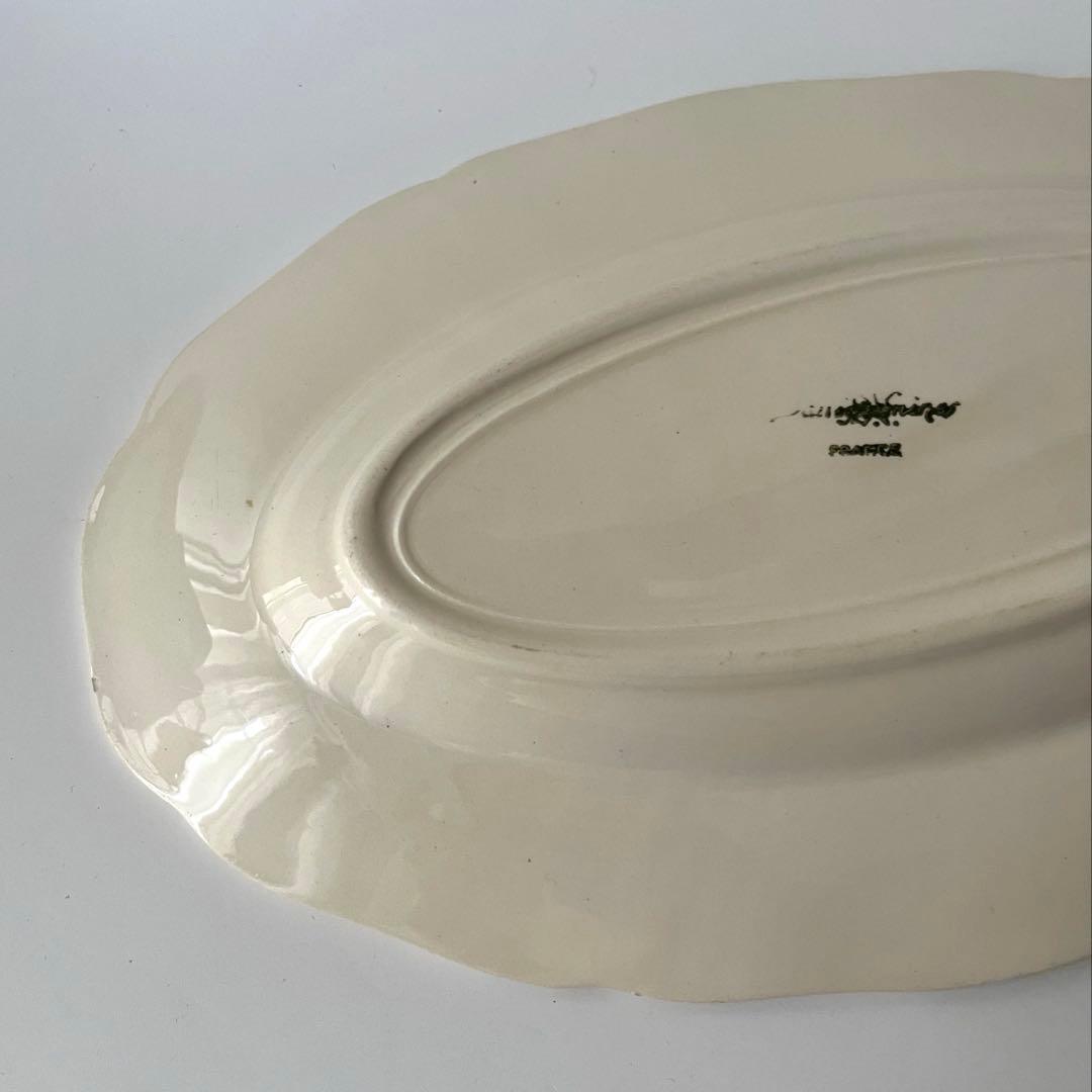 短期出品 美品 サルグミンヌ 花リム ラヴィエ フランスアンティーク