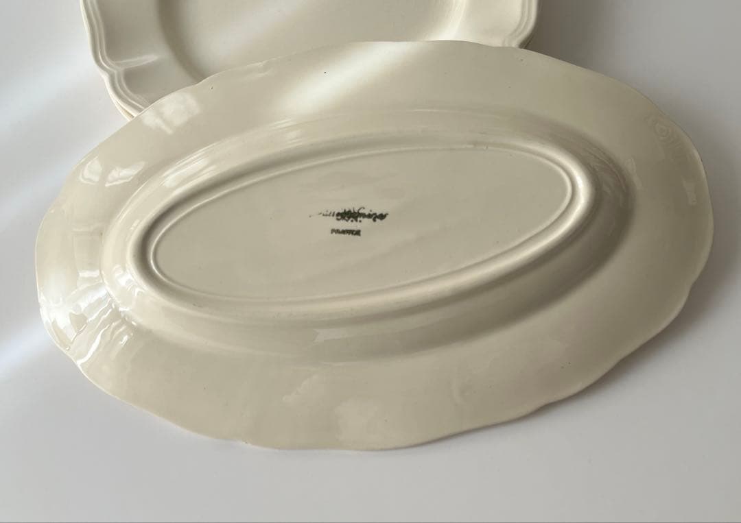 短期出品 美品 サルグミンヌ 花リム ラヴィエ フランスアンティーク