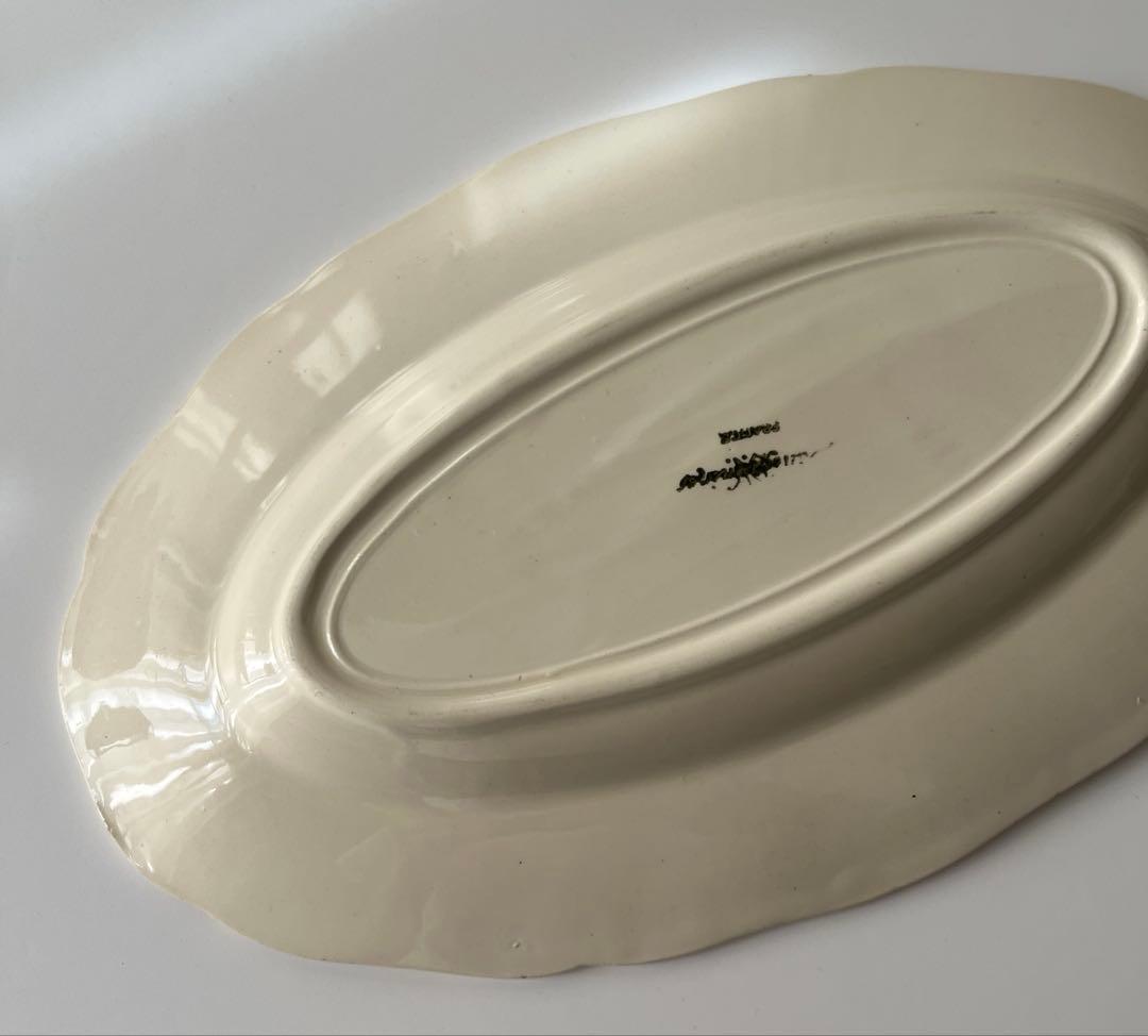 短期出品 美品 サルグミンヌ 花リム ラヴィエ フランスアンティーク