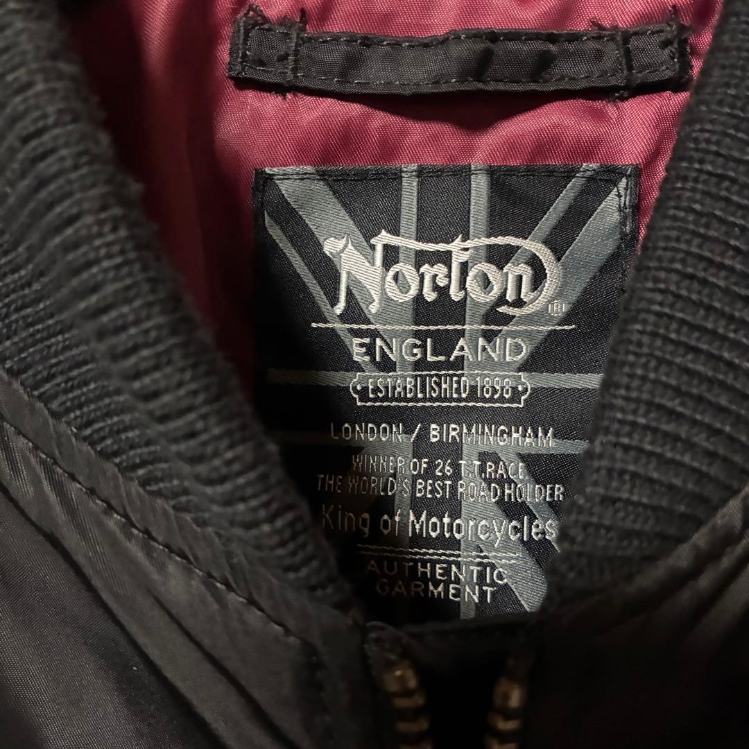 Y2K✨【Norton】MA-1 フライトジャケット ブルゾン 刺繍 (L)