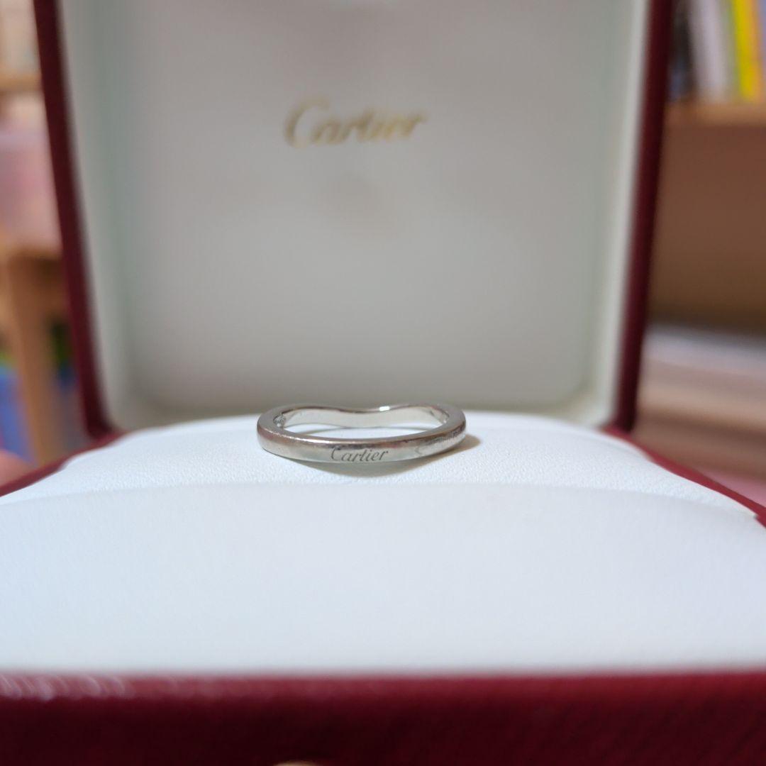 Cartier シルバー ウェーブデザインリング