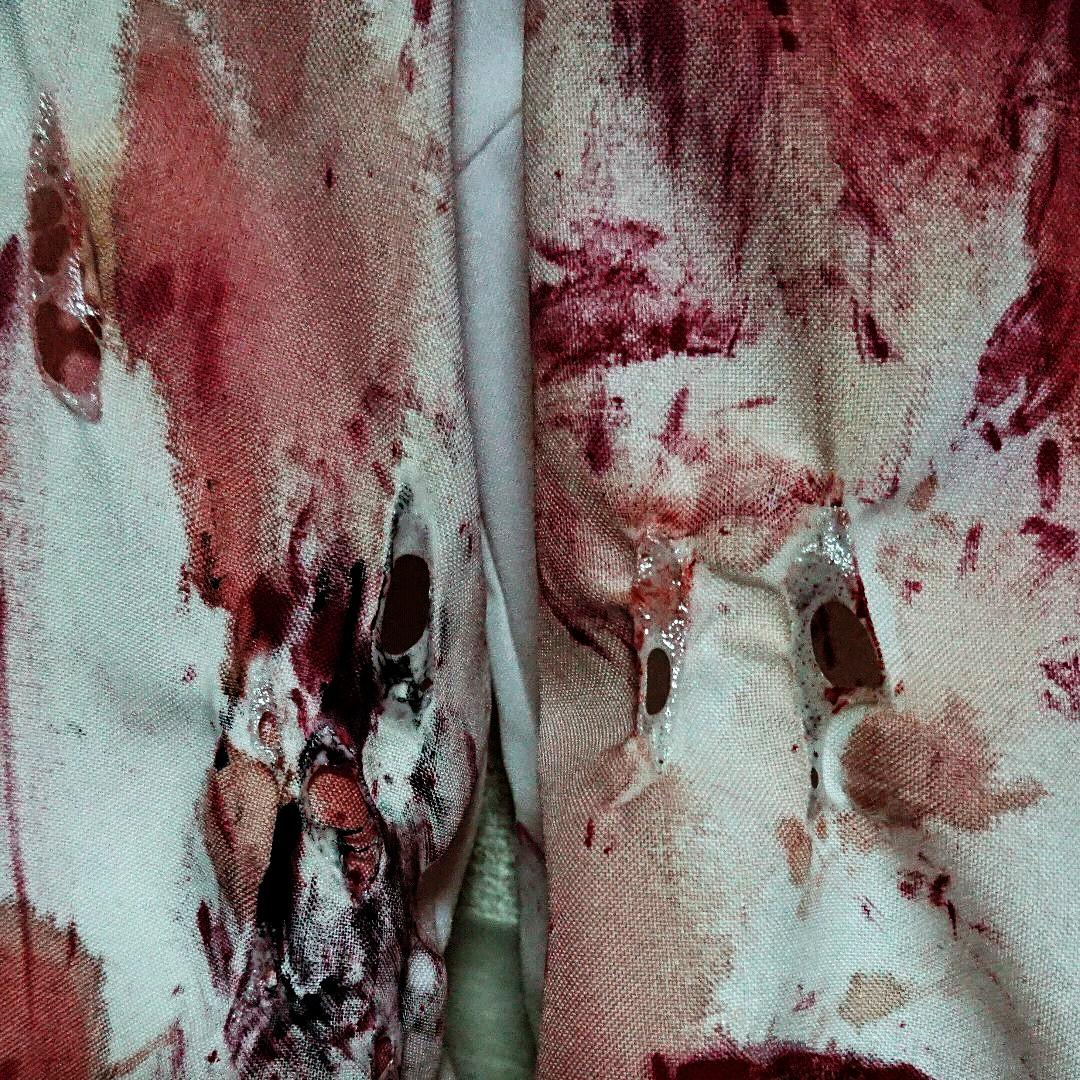 【完成】オーダー 血のり加工 衣装