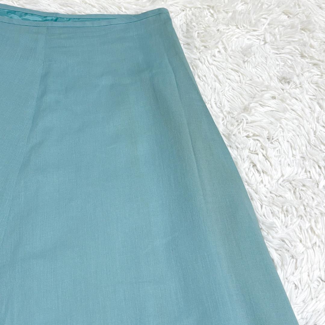 VIVIENNE TAM ヴィヴィアンタム 花柄刺繍フレアスカート 0 ミント