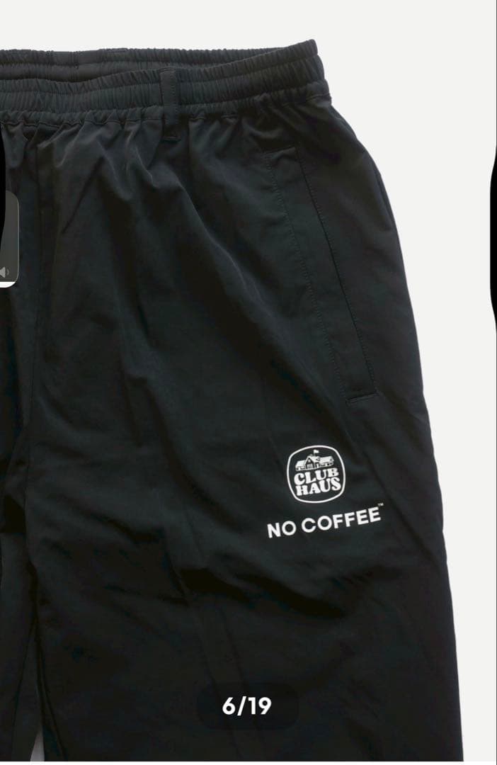 NO GOLF ブラックパンツ　clubhaus
