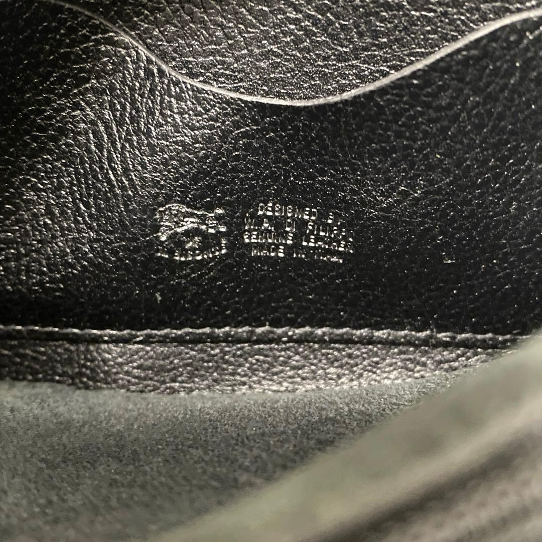 IL BISONTE イルビゾンテ コンパクト 折り財布 2つ折り ブラック