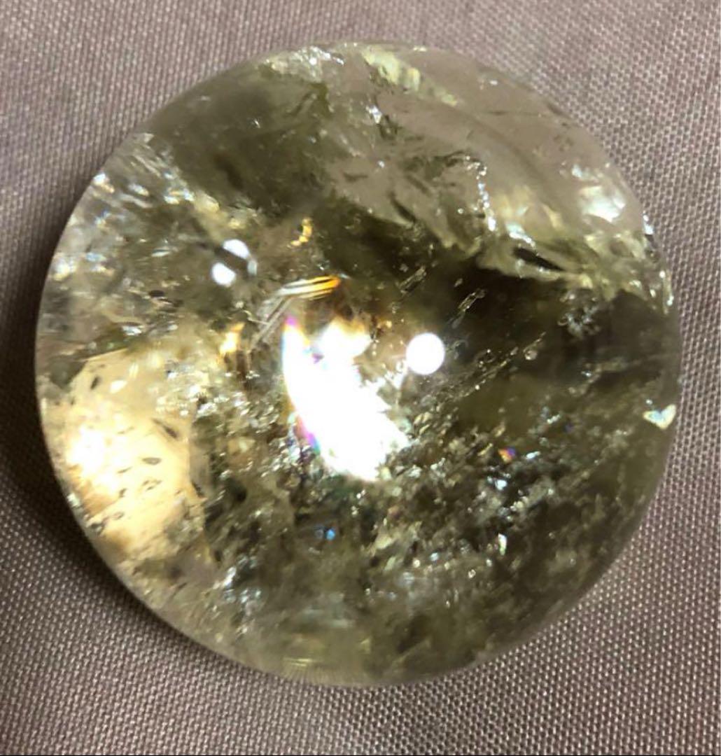 【水入り 非加熱】☆超激レア☆天然石 シトリン スーパーアイリスレインボー