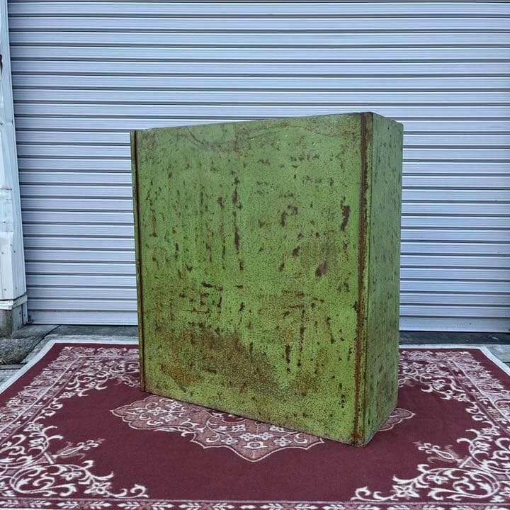 インダストリアル工業系◾️シャビーな風合い 2段キャビネット 整理棚/ レコード棚