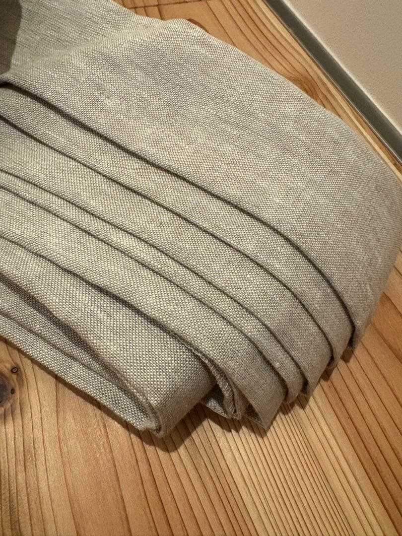 リセノ ドレープリネンカーテン Mar 184×200cm 2枚セット ベージュ