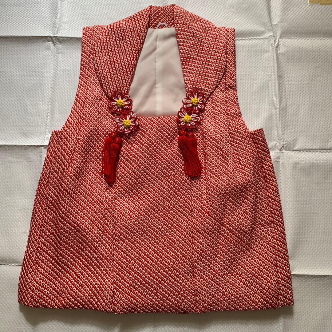 七五三　3歳　着物　被布　正絹