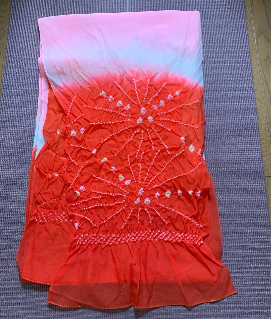 七五三　3歳　着物　被布　正絹