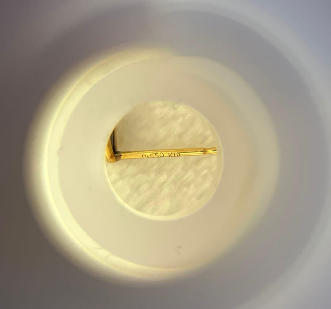 ※専用　　　　エステール　K18 Pt850 デザインピアス