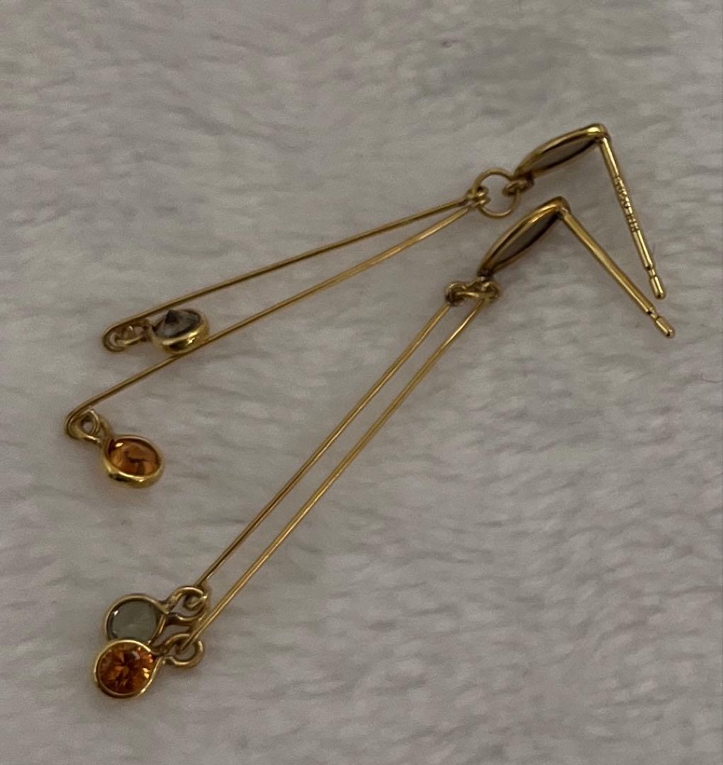 ※専用　　　　エステール　K18 Pt850 デザインピアス