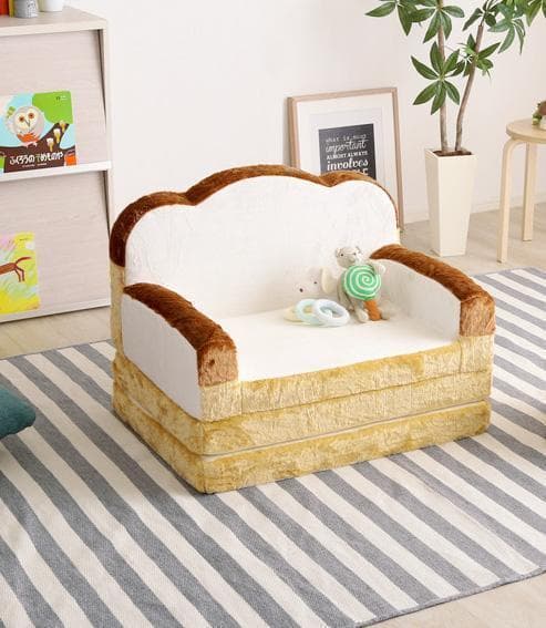新品 送料込 低反発 かわいい食パンソファベッド 2WAY ふわふわのカバー