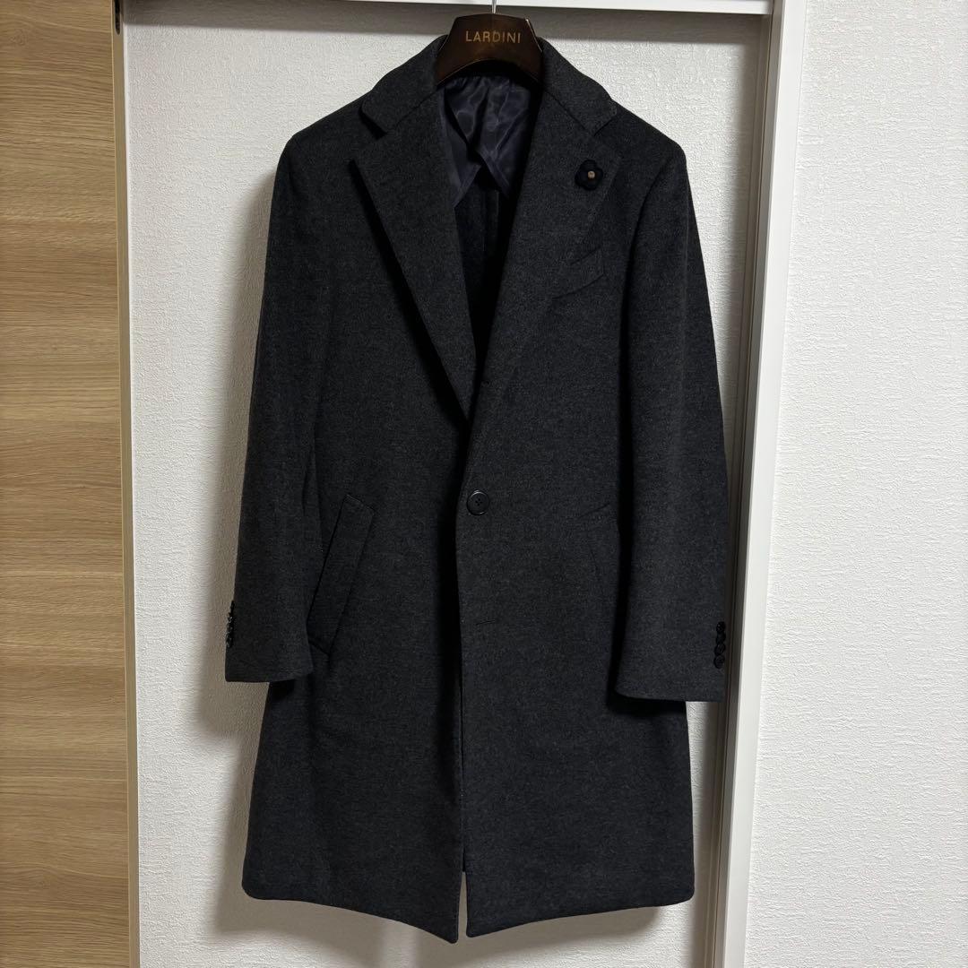 ラルディーニ ウールチェスターコート グレー 44