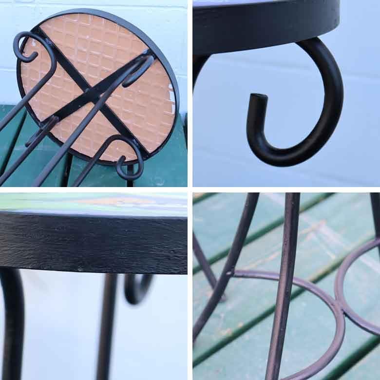 ガーデン3点セット ファニチャー テーブルセット イタリア 海の魚