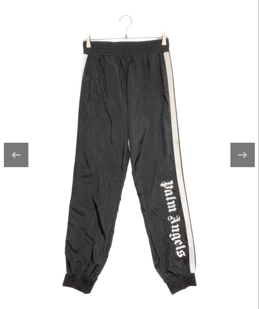 深瀬着用　Palm Angels ナイロントラックパンツ　ブラック