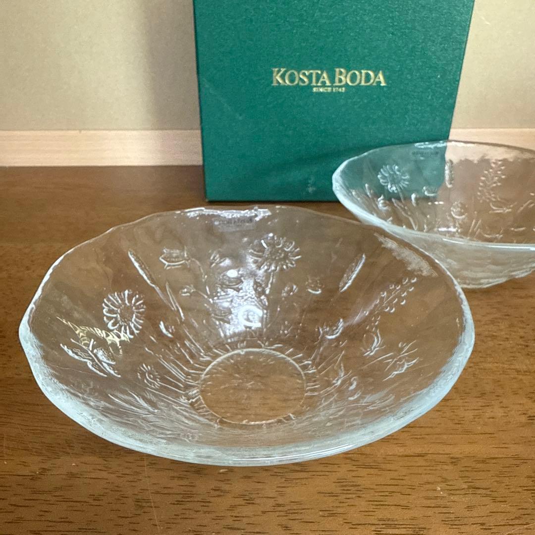 KOSTA BODA ULLAコスタボダ　ウラ　デザート椀2個　ボウル　未使用品