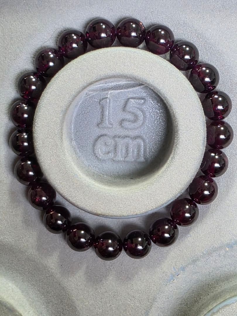 8.8ミリ ロードライトガーネットブレスレット