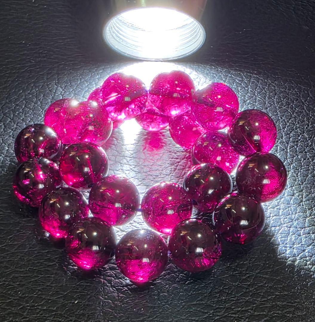 8.8ミリ ロードライトガーネットブレスレット