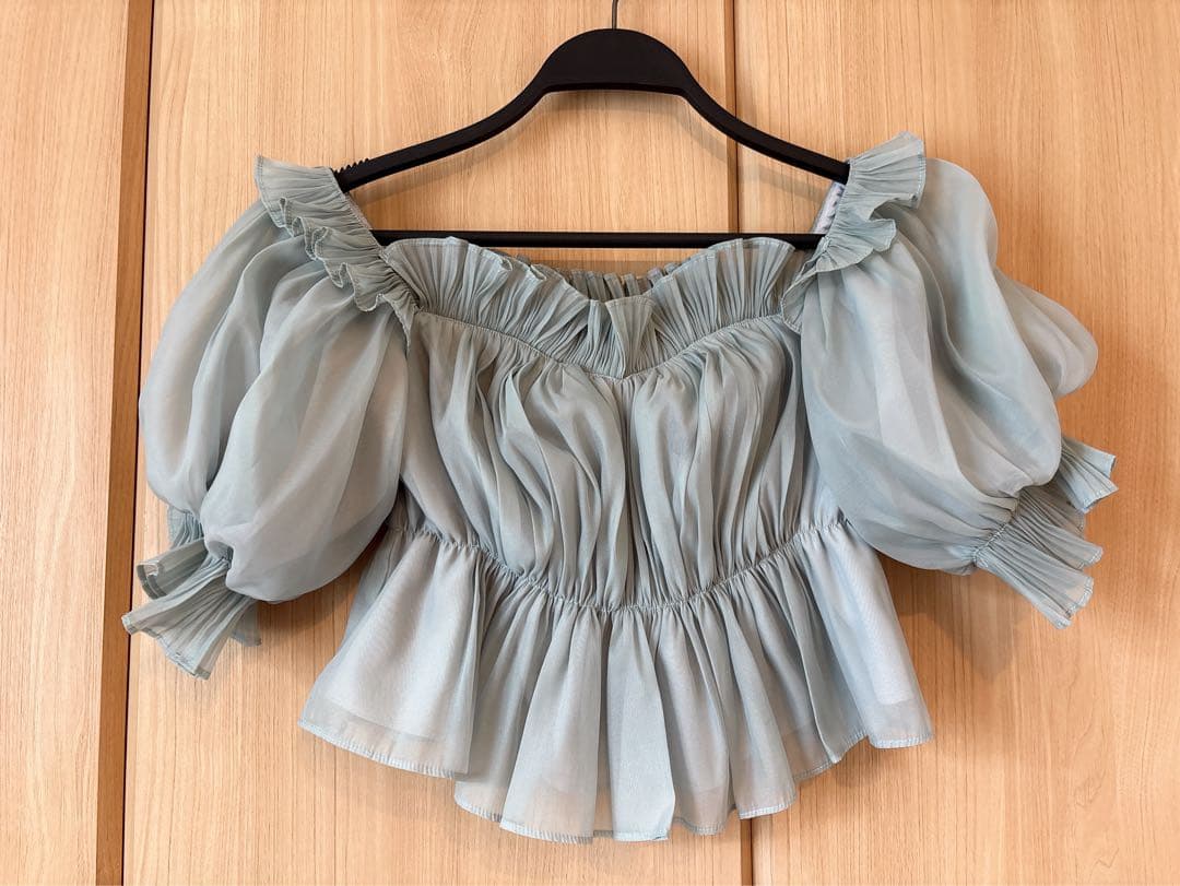 SNIDEL オフショルダー 半袖ブラウス