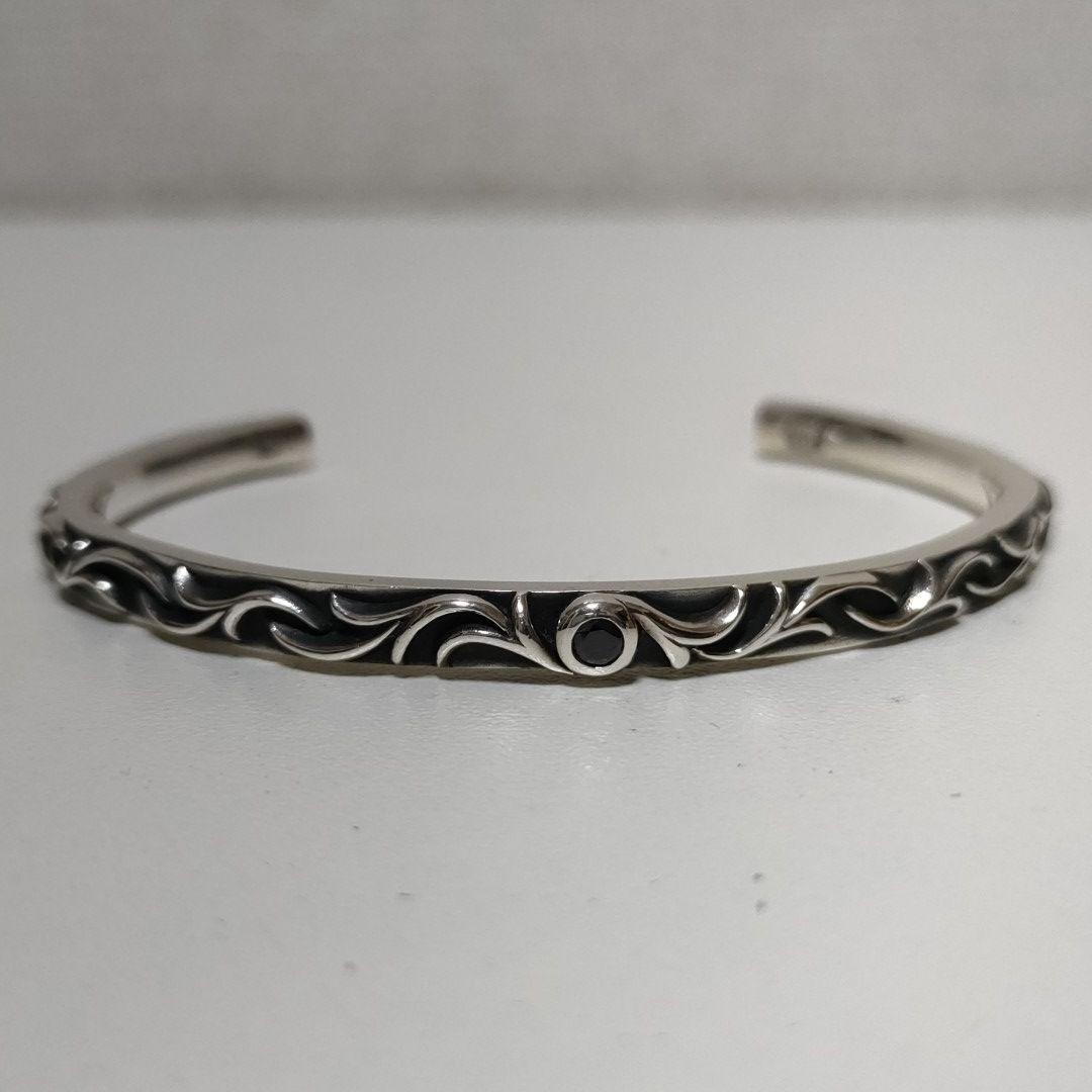 AQUA FORTIS アクアフォルティス バングル ブラックジルコニア 925