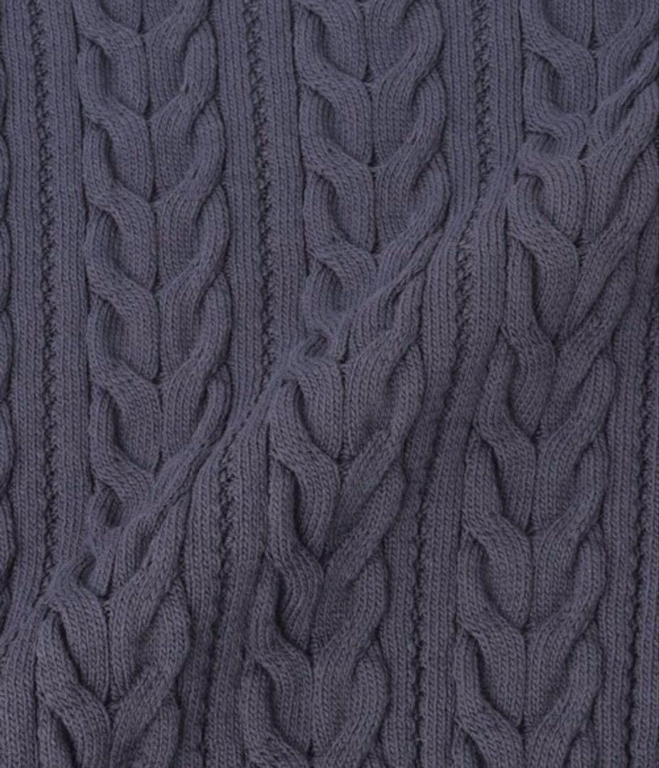 新品定価4.3万MACKINTOSH LONDON ケーブルニット38 ネイビー