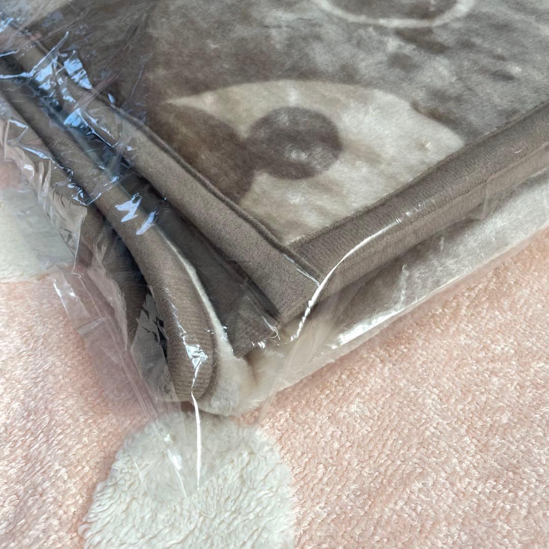 【新品未使用】ディズニー 合わせ毛布 ベージュ シングル 2セット