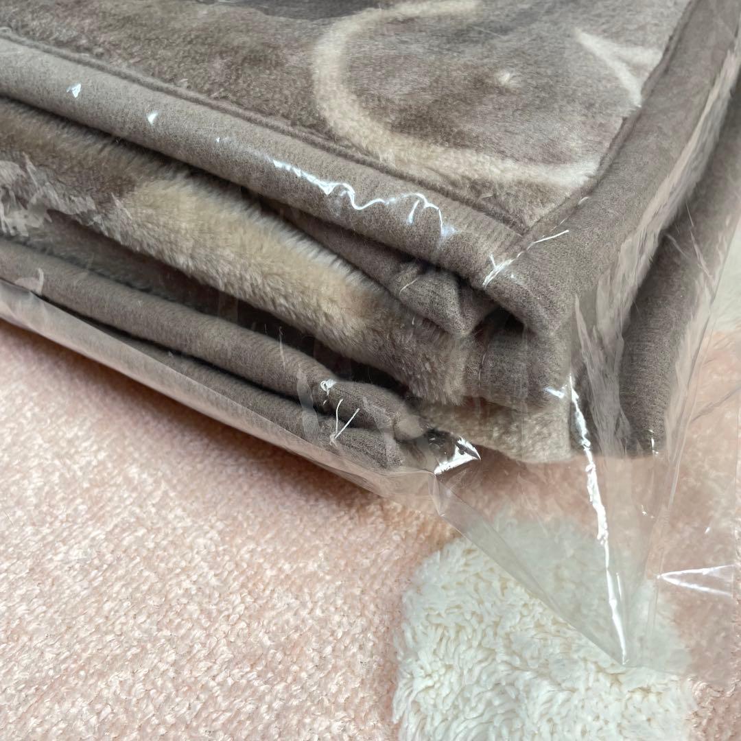 【新品未使用】ディズニー 合わせ毛布 ベージュ シングル 2セット