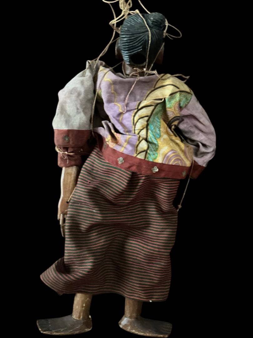 ⭐️激レア⭐️ビルマ人形⭐️伝統的な木製人形のマリオネット⭐️アンティーク‼️ヴィンテージ