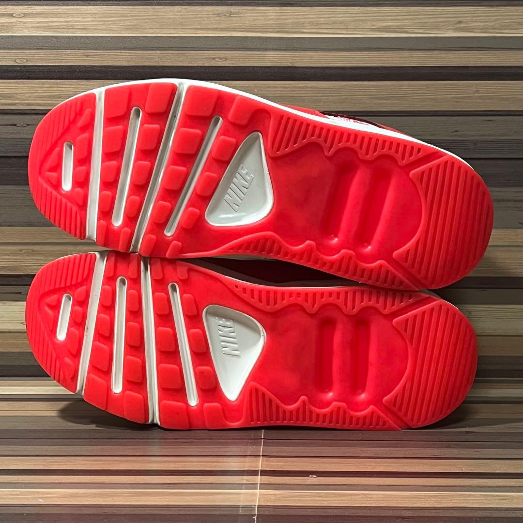 ナイキ エア マックス 90 LV8 厚底 ホワイト レッド 24cm