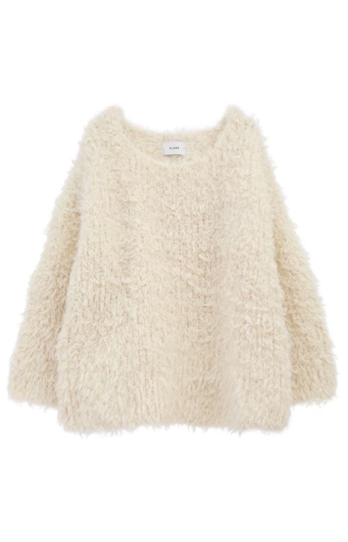 トップス CLANE BEAR SHAGGY HAND KNIT TOPS