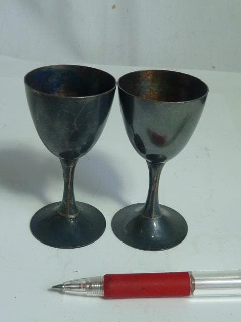 純銀三越製 ワイングラス2個セット 74g