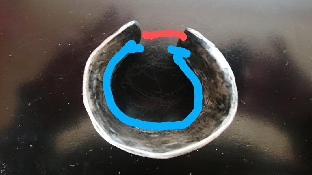 シルバー バングル  ビンテージ 重量約240g