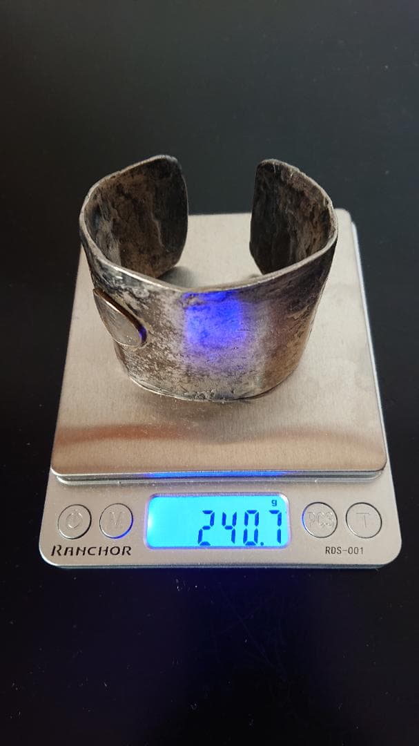 シルバー バングル  ビンテージ 重量約240g