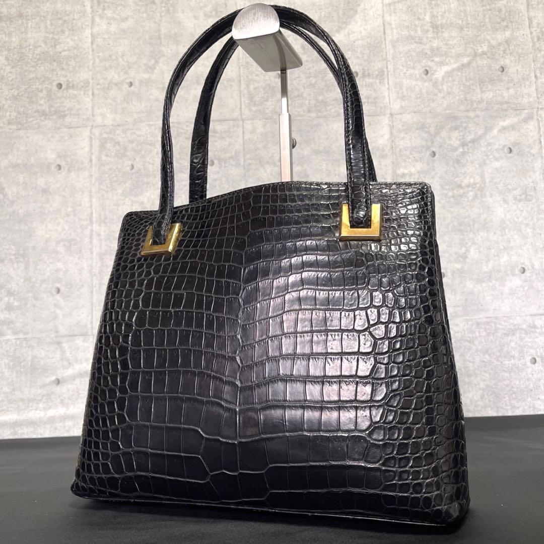 専用品HAMANO 濱野皮革工藝 クロコダイル ゴールド金具 トートバッグ