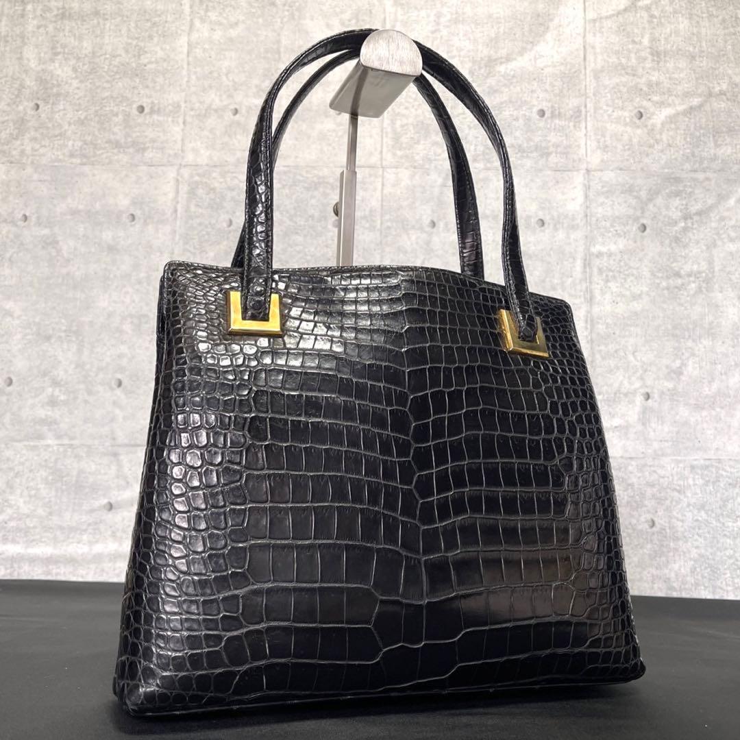 専用品HAMANO 濱野皮革工藝 クロコダイル ゴールド金具 トートバッグ