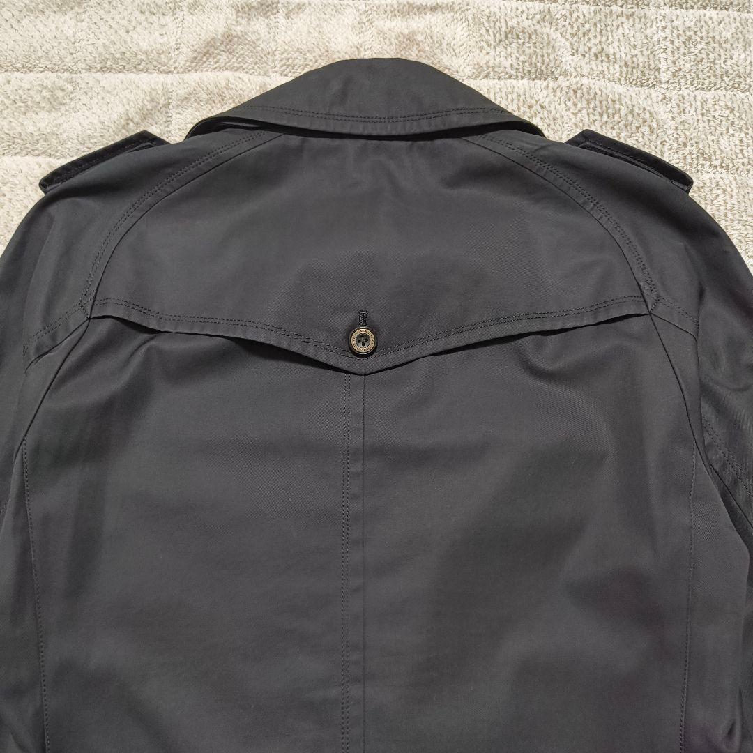 バーバリーブラックレーベル ライナー ノバチェック トレンチコート ブラック M