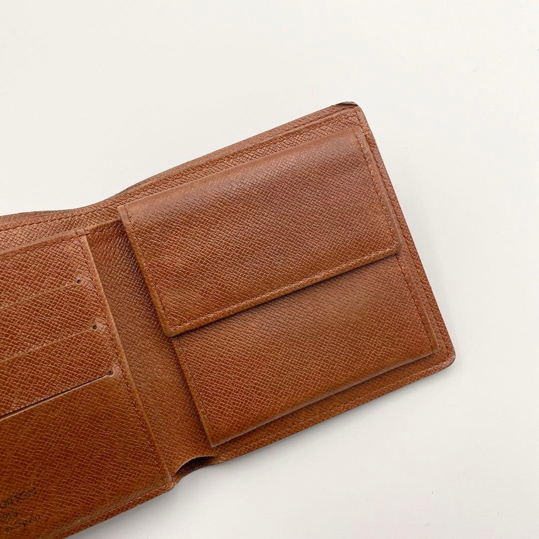 ルイヴィトン モノグラム ポルトフォイユ マルコ 二つ折り財布 型崩れ小