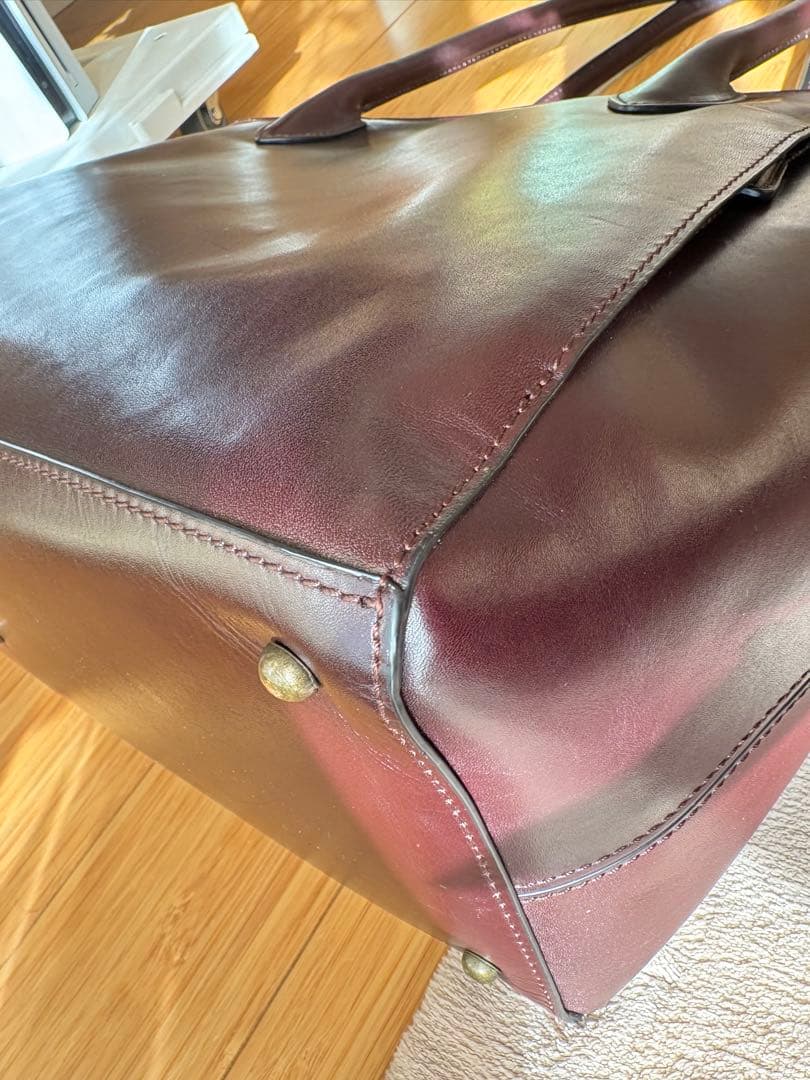 極美品　マザーハウス アンティーク キャリア トート　アンティークブラウン