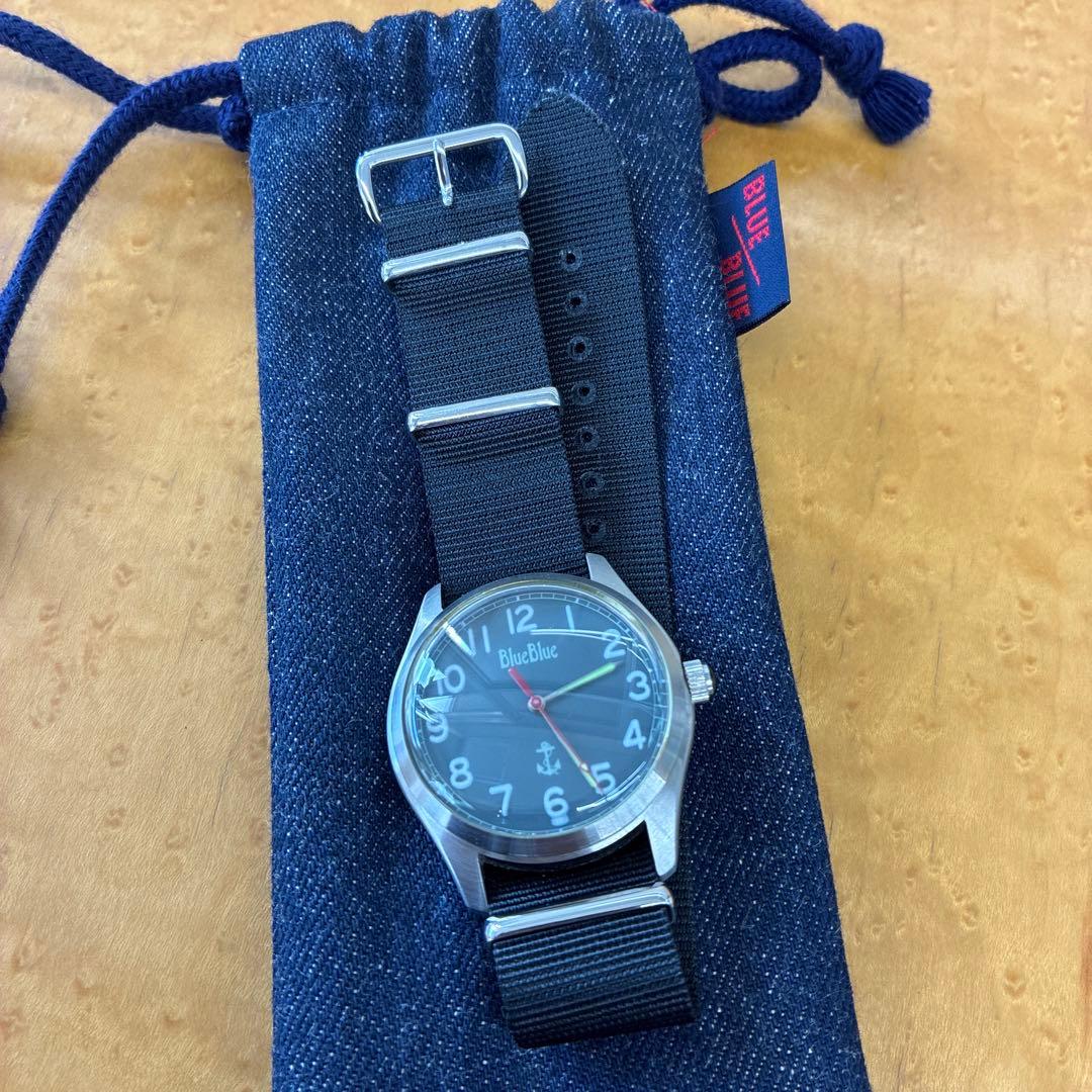 BLUE BLUE ミリタリーウォッチ　自動巻