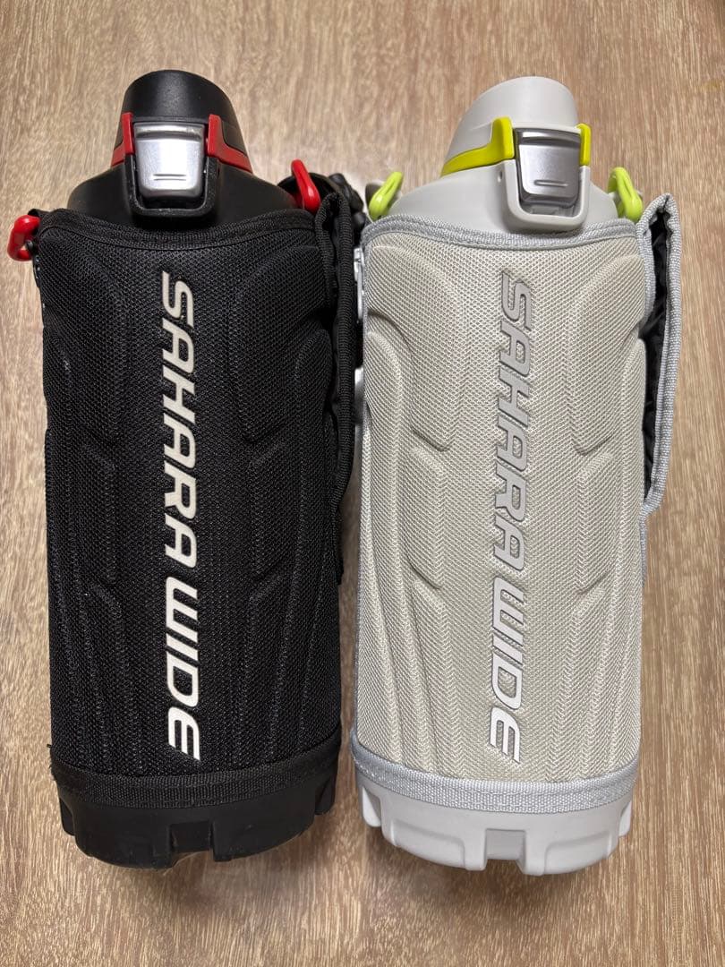 タイガー 水筒 1L サハラワイド 2本セット　黒　グレー　サッカー　男　女