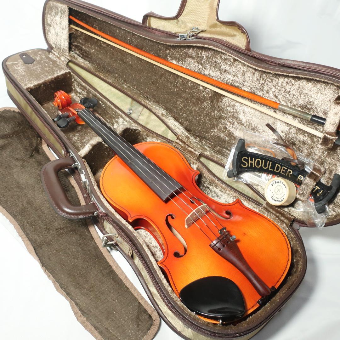 SUZUKI No.45 3/4 1991 バイオリン 弓 ケース 肩当 付属