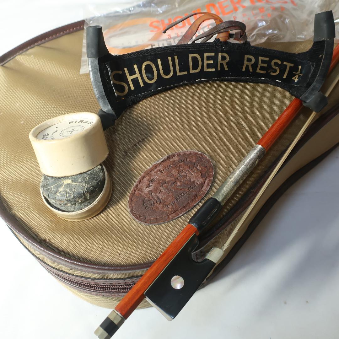 SUZUKI No.45 3/4 1991 バイオリン 弓 ケース 肩当 付属