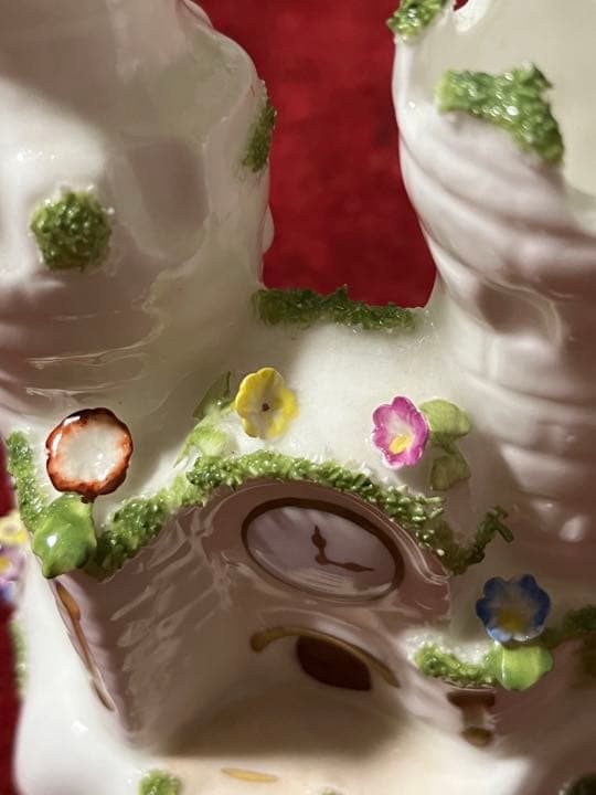 アンティーク　コールポート　Coalport お城の置物　Bone CHINA