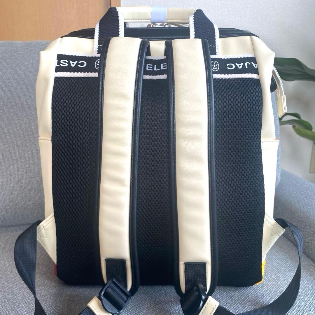 【未使用品】カステルバジャック　スクエアリュック　ドミネ　ホワイト