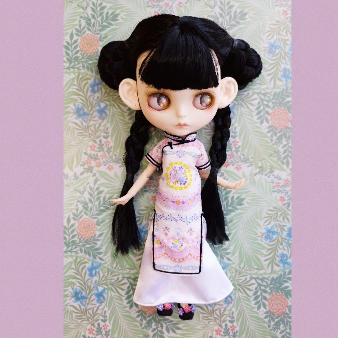 確認用　アイシードール　チャイナ服　チャイナ　ハンドメイド　アウトフィット