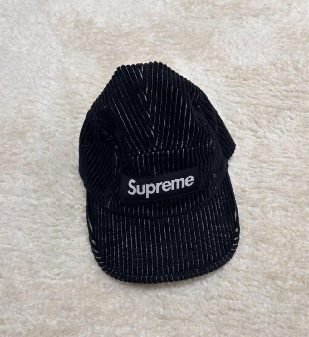 Supreme Corduroy Camp Cap ブラック